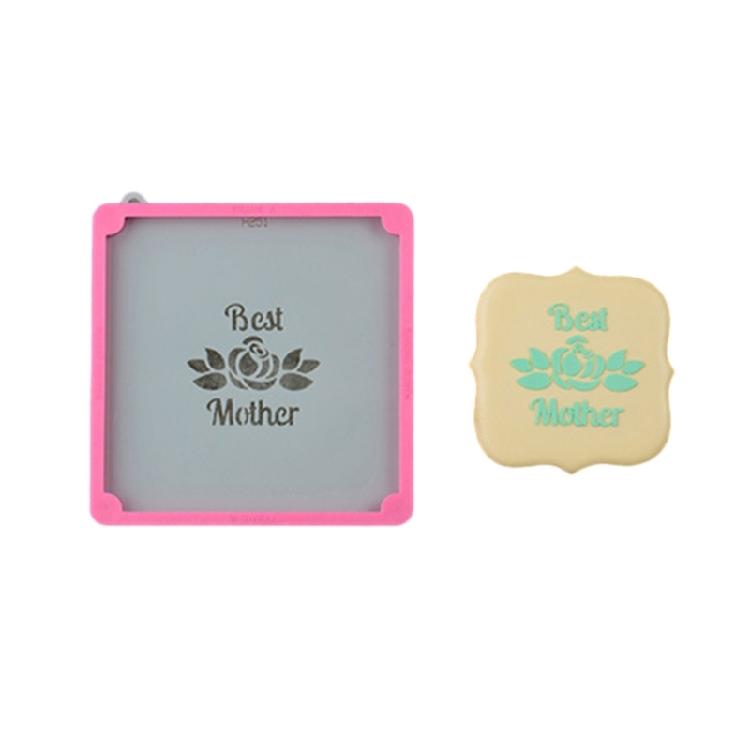 Supporto affidabile per stampini da biscotti Torte Stencil per decorazione in fondente Stampo