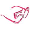 1 Pair of 50th Birthday Eyeglasses Rhinestone Number Glasses Celebration Party Favors for Adults