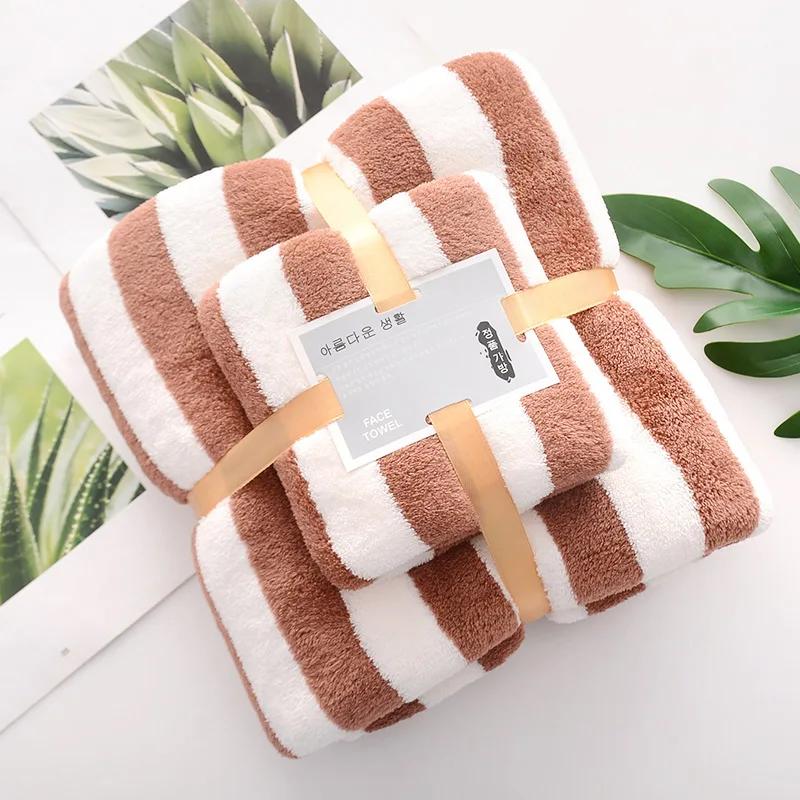 2021 New Couple Towel Set Soft Cotton Quick Drying Non-Linting Bath Towel Home Use Large Wrap Towel For Men And Women