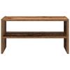Stackable Shoe Rack Vintage Wood Look 60 X 30 X 30.5 Cm