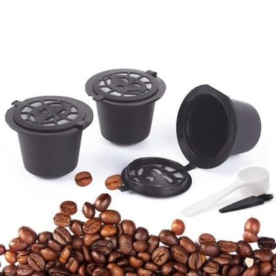 Yousheng Refillable Espresso Coffee Capsule Coffee Filters No Spills Reusable Espresso Pods with Spoon Brush Coffee Capsule Refill Tool