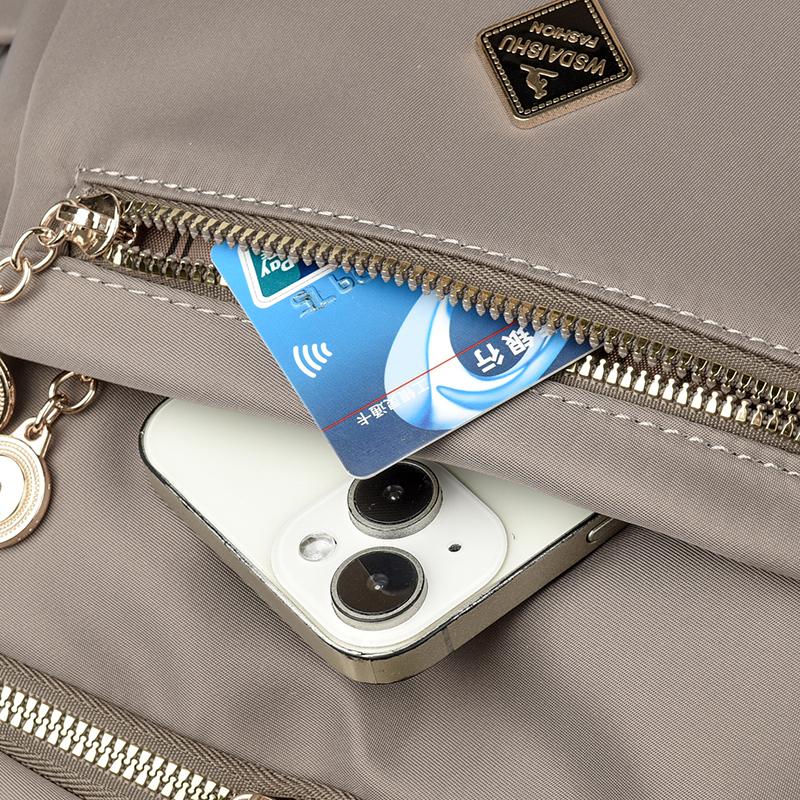 Lehký Vodotěsný Oxfordový Batoh Dámská Multifunkční Cestovní Taška přes Rameno Studentská Školní Taška