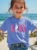 Spring and Summer Girls Casual Sports T-shirt Short-sleeved Energetic Girl Graphic T-shirt