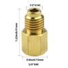 Quick Coupling Adapter Connector 1/2" ACME Male 1/4" SAE R134A R12 High Quality