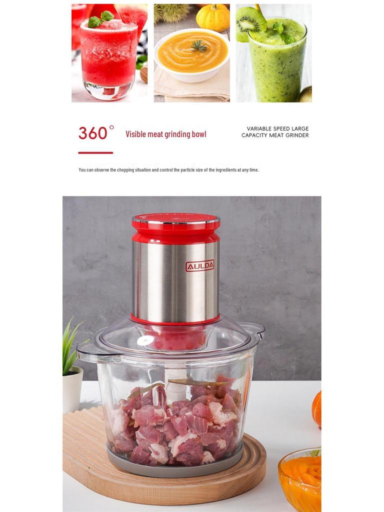 Aolanda Blender elektryczny o dużej mocy i sokowirówka: Jedzenie dla niemowląt, Ubijak do jajek, Maszynka do płynnego jedzenia dla osób starszych