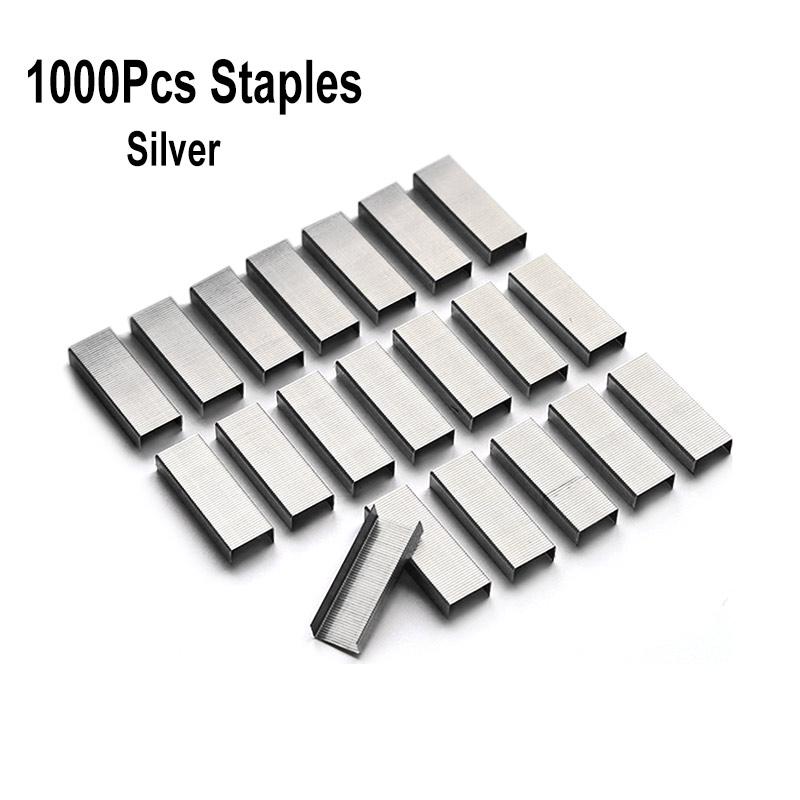 Delvtch Transparent Stapler Fit For Metal 12# 24/6 Staples Rose Silver Color Office Accessories School Stationery Binding Supply
