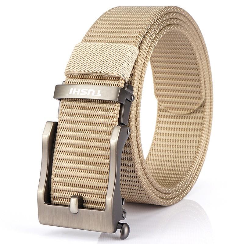 Direct Sales All-matching Canvas Outdoor Automatic Buckle Belt Men's Quick-drying Nylon Zinc Alloy Jeans