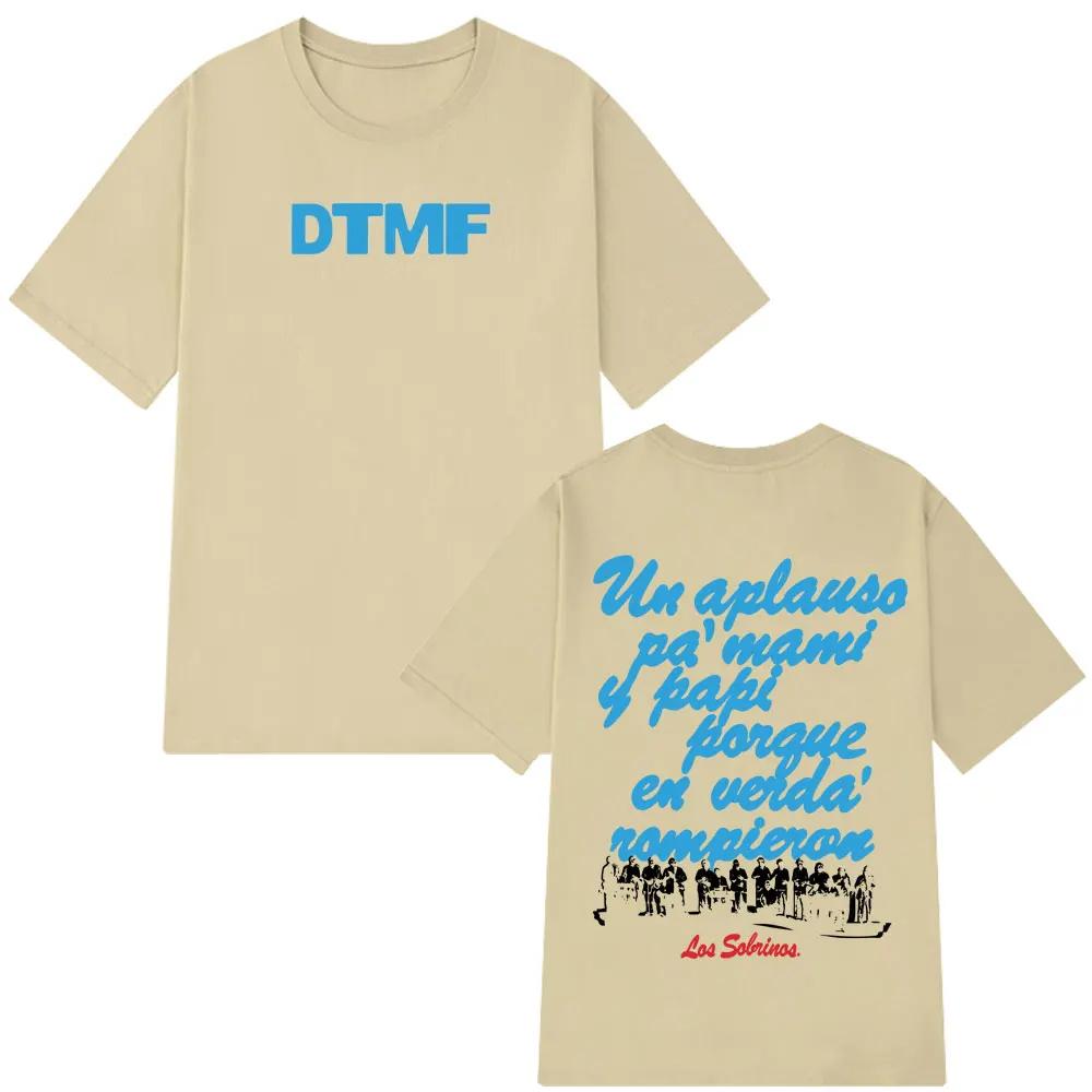 Piosenkarz Bad Bunny DTMF Album Trasa 2026 Graficzna Koszulka Męska Damska Moda Codzienne Koszulki Bawełna Wysokiej Jakości Koszulki Harajuku