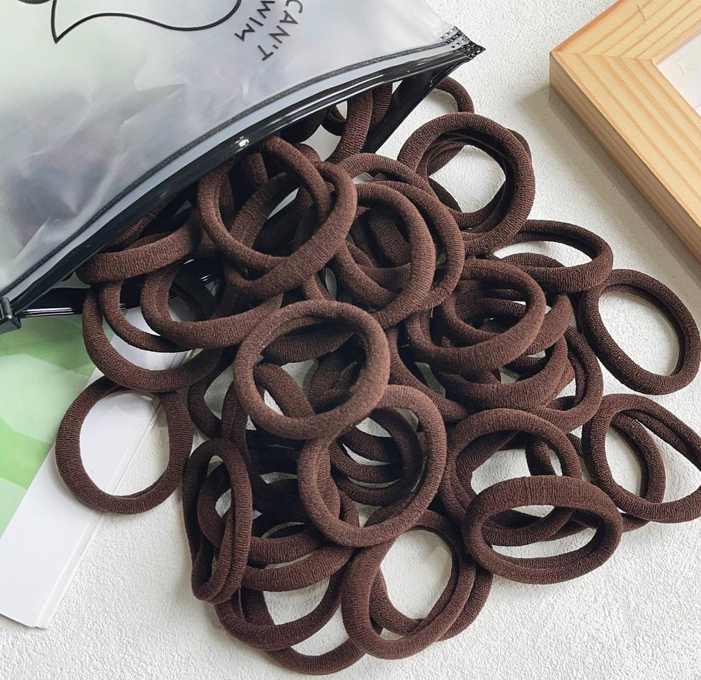 30/50PCS Women Girls 4cm Basic Hair Bands Simple Solid Colors Elastic Headband Hair Ropes Ties Hair Accessories Ponytail Holder