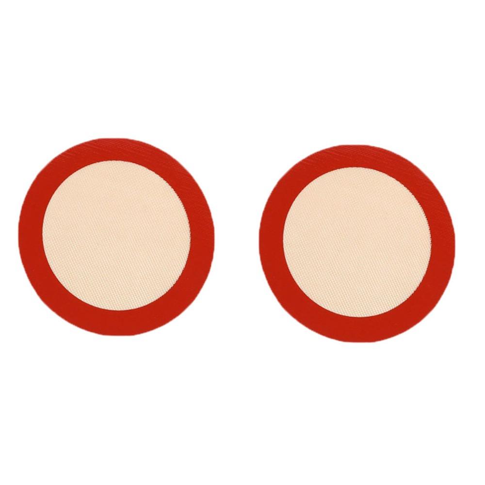 

2pcs Non Stick Air Fryer Liner Round Cake Pan Liner Multifunctional Baking Mat Macaron 20cm