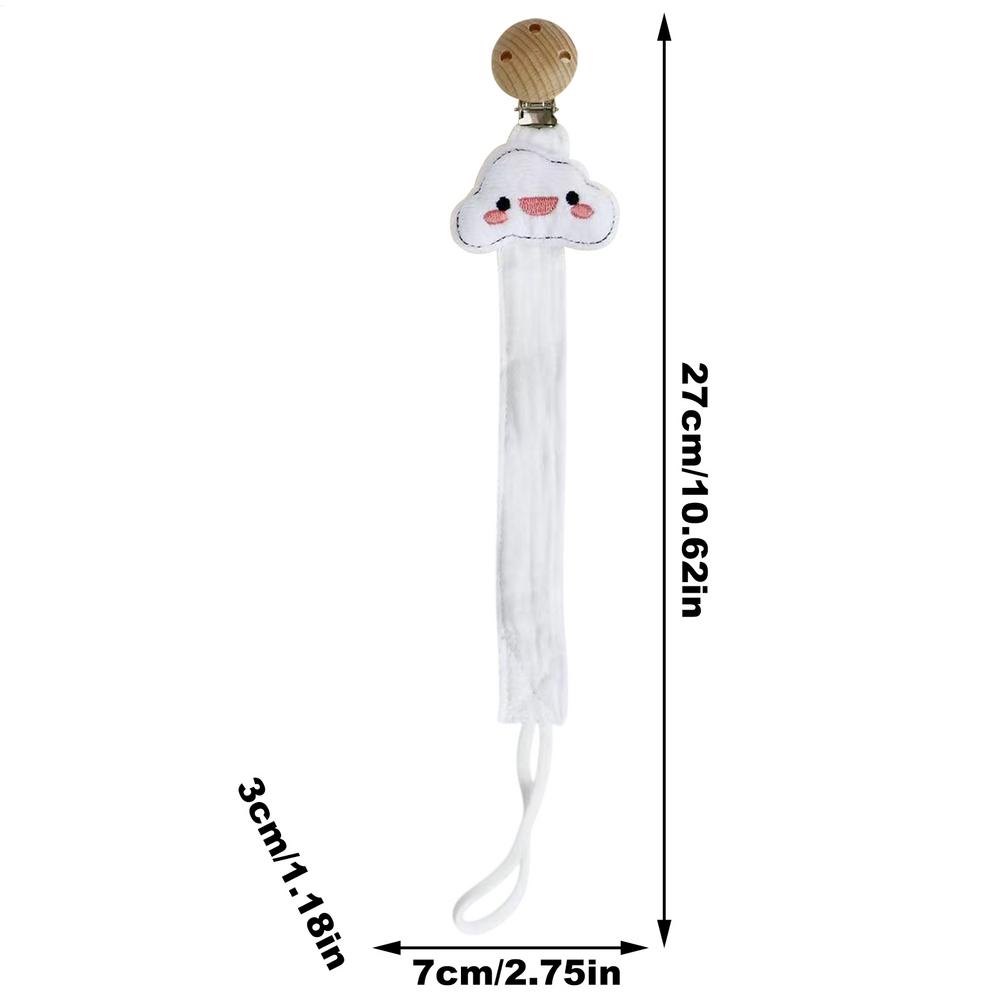 

Cute Animal Pacifier Clip Holder with Teether Anti-Loss Silicone Teething Ring Strap for Baby, Adjustable Toddler Safety Clips