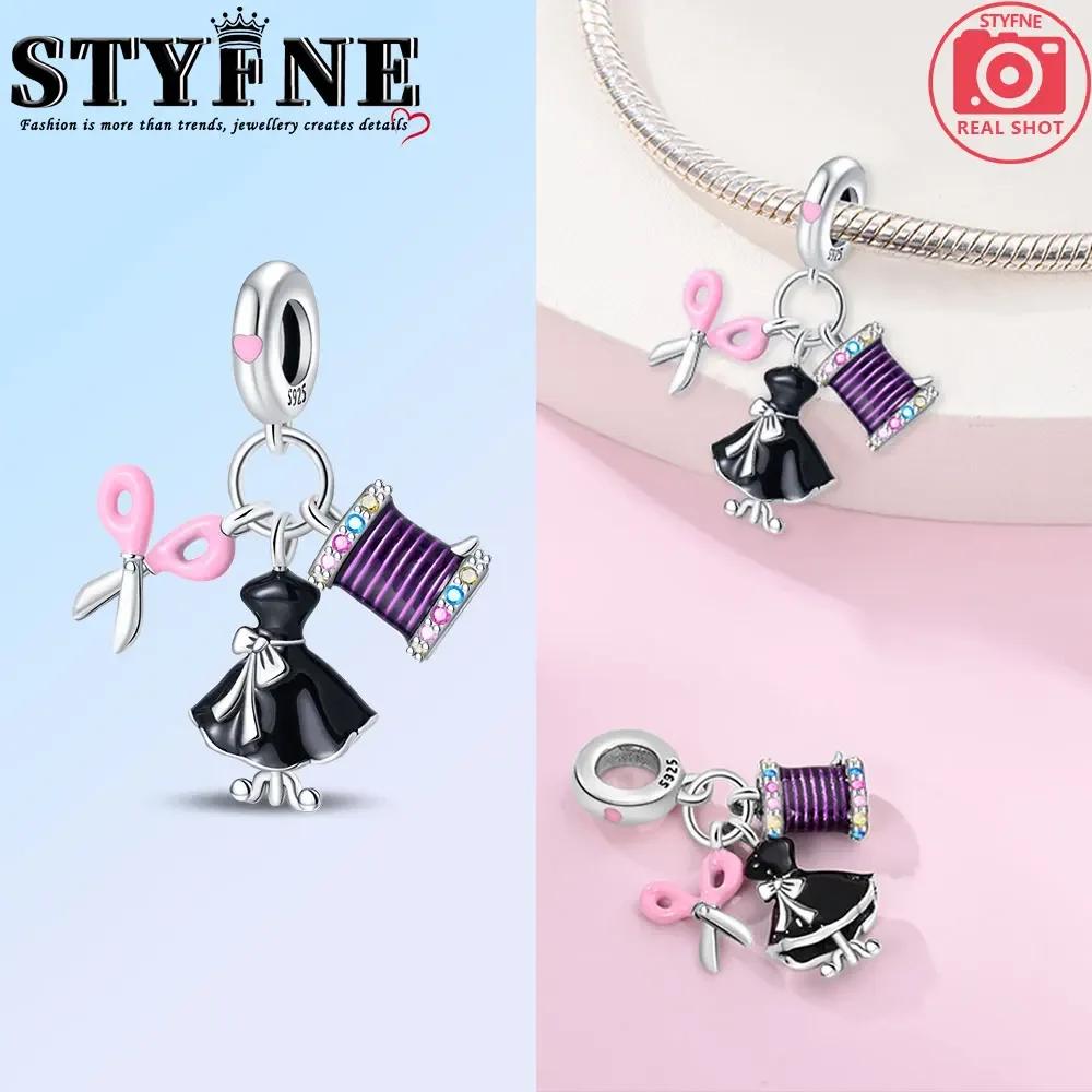 Anniversary Copper Color Breakfast Alarm Clock Beads Exquisite Daily Charms Pendants Fit Original Bracelets Diy Jewelry