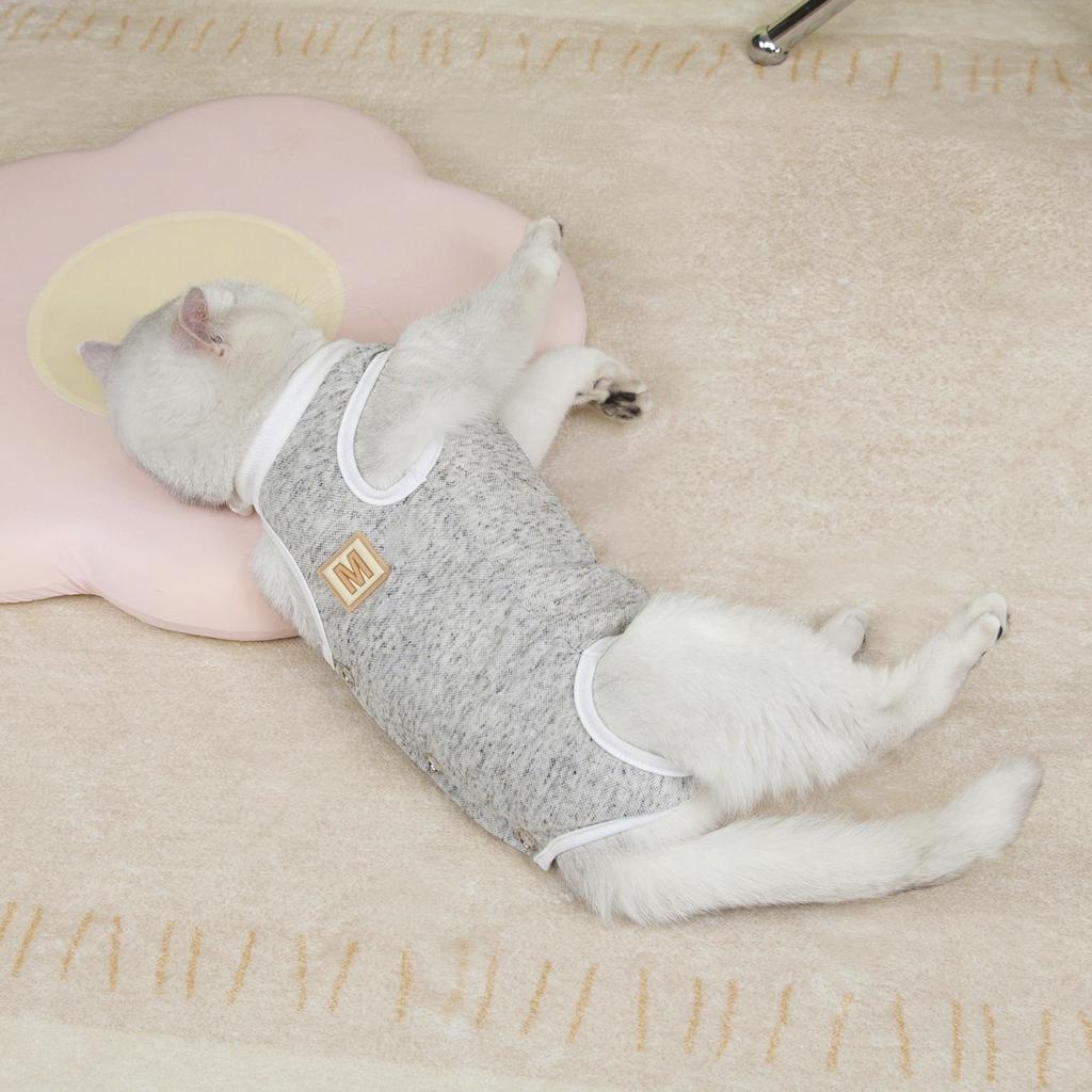 Summer Thin Cool and Breathable Cat Clothes Blue Cat Puppet Cat Pet Cat Anti-hair Loss Comfortable Pet Vest