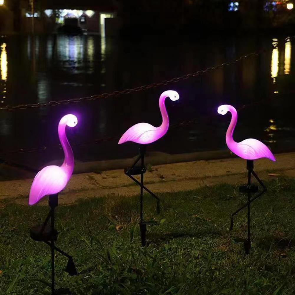 Solar Flamingo Light Outdoor Shaped Light Automatic Charging Flamingo Solar Lamps Decorative Outdoor Garden Lights for Landscape