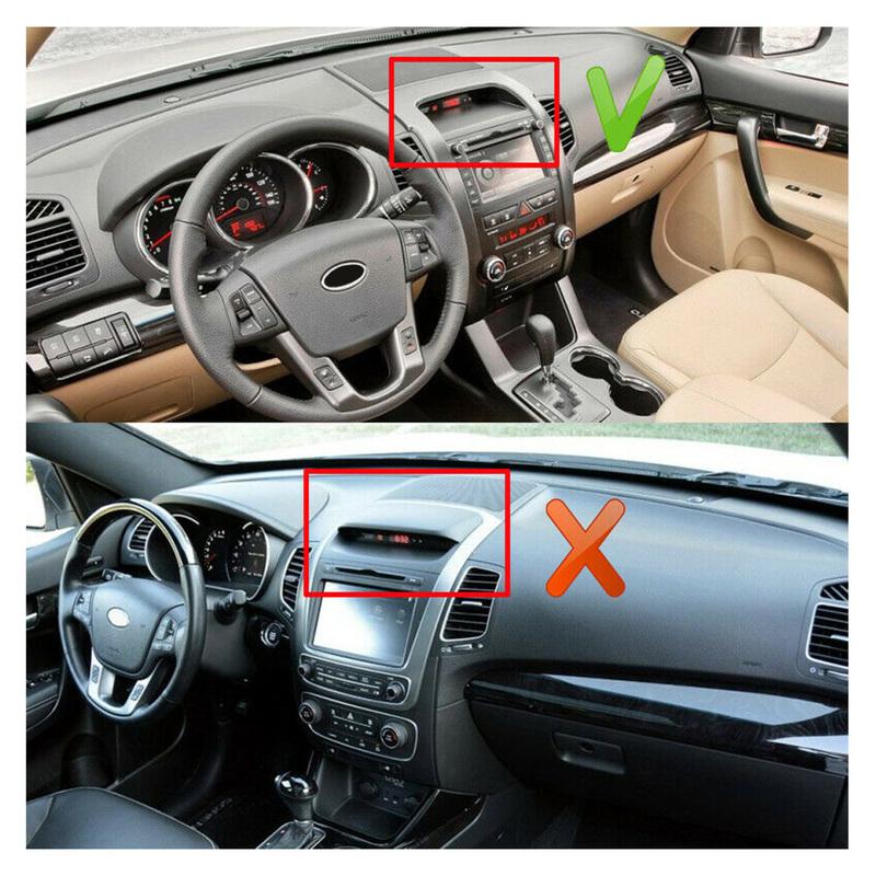 NO Audio Speaker Black Car Front Dashmat Dash Mat Dashboard Cover Carpet Pad Polyester Fit for Kia Sorento 2010 2011 2012 LHD