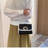 SCIONE Lock Bag Western Style Bag 2019 New Trendy Wild Messenger Bag Rhombus Chain Bag Fashion Small Square Bag