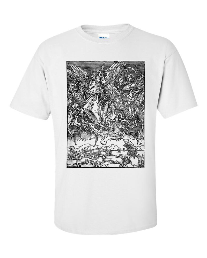 Albrecht Durer Saint Michael Fighting the Dragon TShirt 2XL