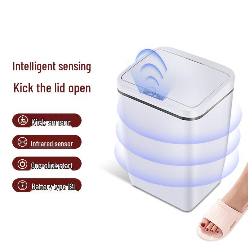 Smart Sensor Trash Can with Automatic Lid for Home