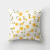 Yellow Plant Printing Pattern Cushion Cover Pillowcase Home Living Room Sofa Bedroom Decorative Pillowcase
