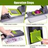 Multifunctional Salad Vegetable Slicers Cook Vegetable Cutter Tools Carrot Potato Manual Shredder Cut Shred Grater For Kitchen