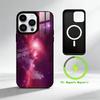 G-galactic nebula Phone Case For iPhone 17 16 15 14 13 12 Pro Max Plus for Mirror Wireless Magnetic Cover