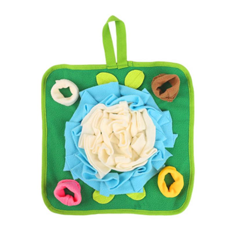 Kaninchen Futtermatte Schnüffelmatte für Kleintiere Kaninchen Spielzeug 35x35cm Haustiere Interaktive Futtermatte Leckerli Spender