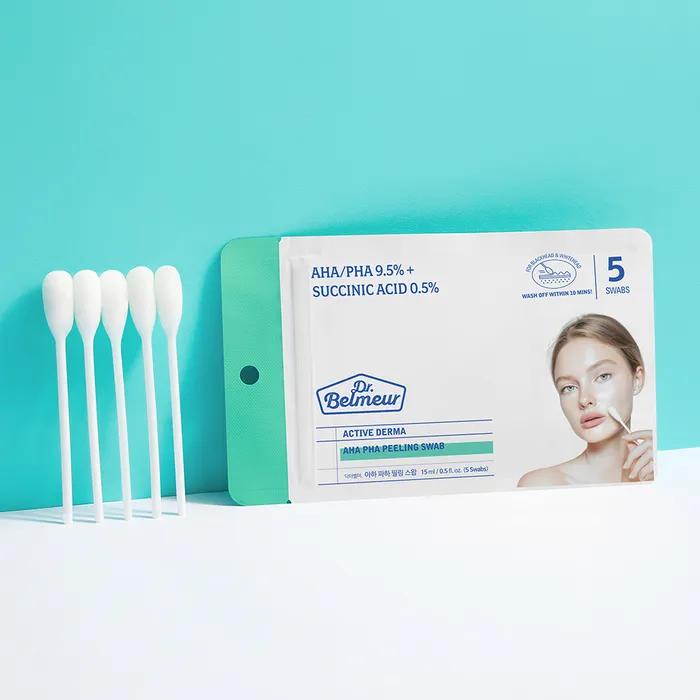 Dr. Belmer Active Derma AHA & PHA Peeling Swabs (5 Pack)