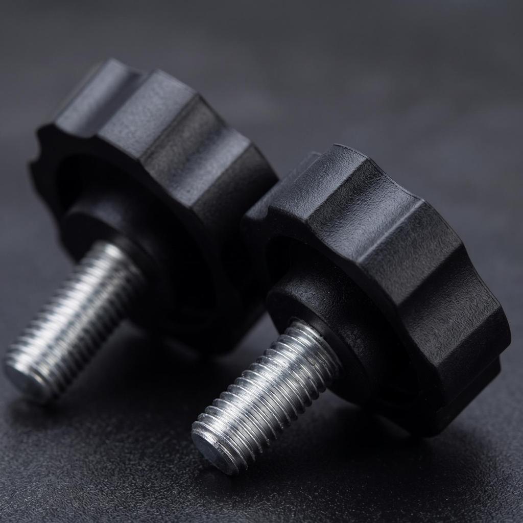 2 Pieces Tightening Knob with Threaded Stud Non-Slip Hand