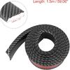 1pcs 4.93Ft Car Wheel Arch Trim,Fender Flares Arches Wing Expander Car Wheel Eyebrow Anti-Collision Strip for Pickup SUV - 3.8CM,Black