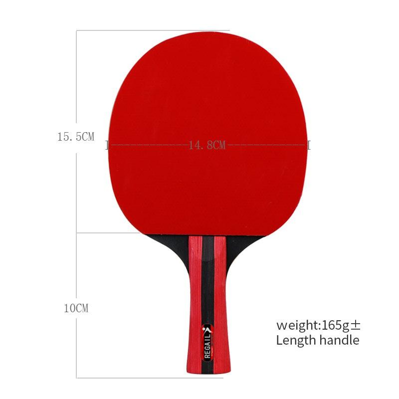 2-Piece Table Tennis Racket Set With 3 Balls Shakehand Penhold Grip Multi-Color Options Beginners Casual Players