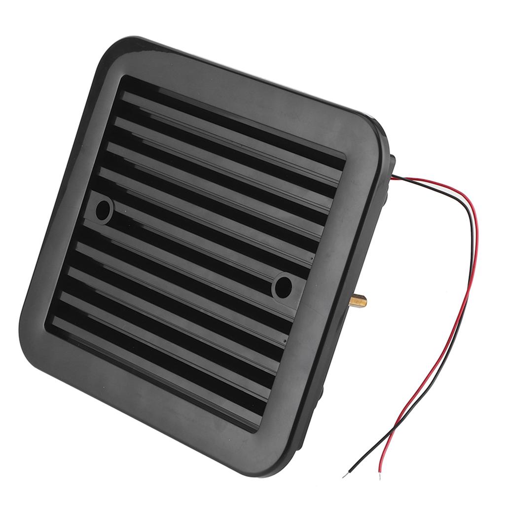 12V 4W Cooling Fan with Shutters Vent One‑Way Side Strong Wind Air Exhaust Car Styling Camper Access