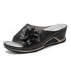 Fashion 2025 New Women's Slippers Casual Flower Hollow Wedge Beach Shoes Outdoor Fashion Platform Comfortable Non-slip Sandals