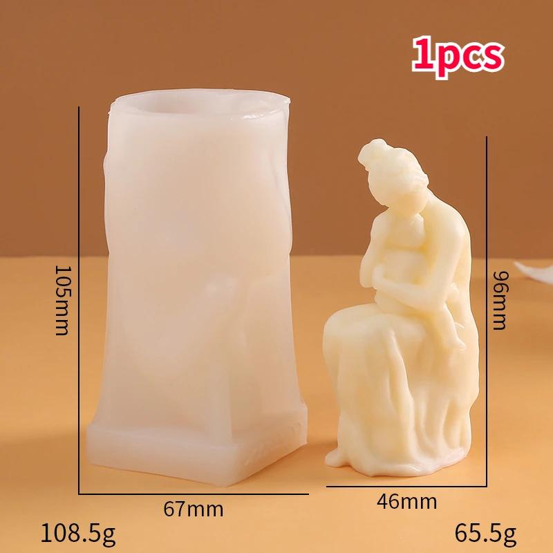 

Домашнее рукоделие силиконовые формы для свечей для девочек DIY Rose Blindned Female Aromath Gpysum Home Decor Making Women Head Art Candle Mold