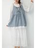 Spring Sweet Mori Girl Embroidered Lace A-Line Skirt