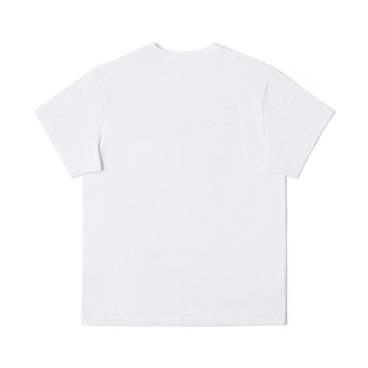 Comfortable Round Neck Record Pattern Printed Short Sleeve Casual T-Shirt Men Tops White LMT0098444LE00FK14000