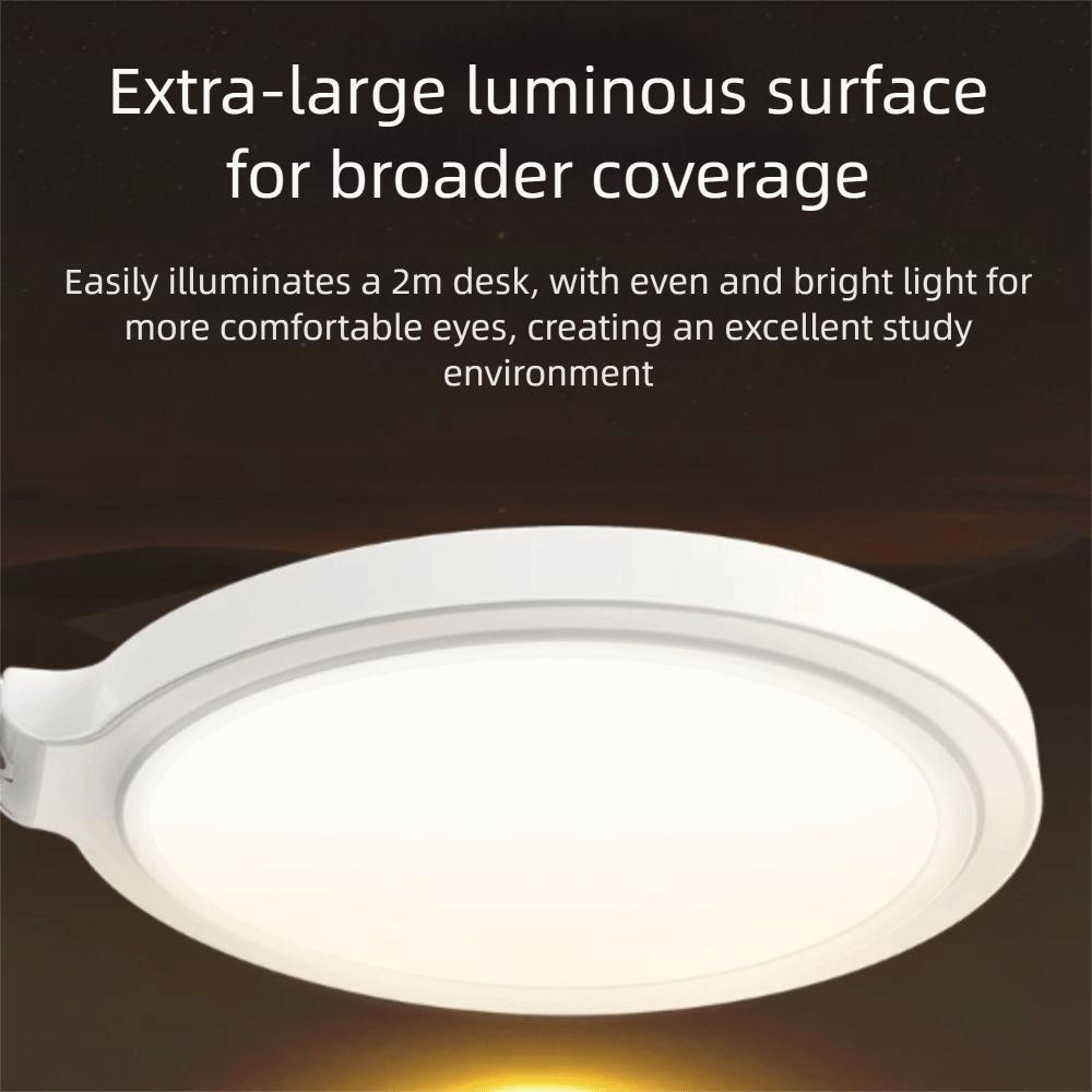 Full Spectrum LED Clock Table Lamp Eye Protection Plug-in Design Dimmable Desk Lamp Reading Light Night Light
