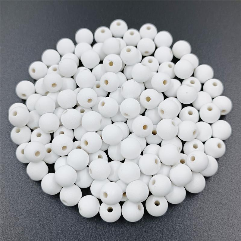 Creative 20Pcs DIY Handmade Beading Plastic Solid Dispersion Beads Ball Beads Candy Color Accessories For Jewelry Making Necklace Bracelet