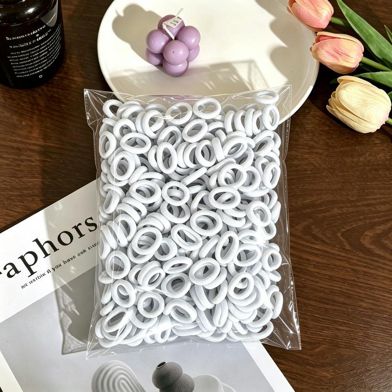 Paquete de 500 gomas elásticas suaves para el cabello para niñas y bebés