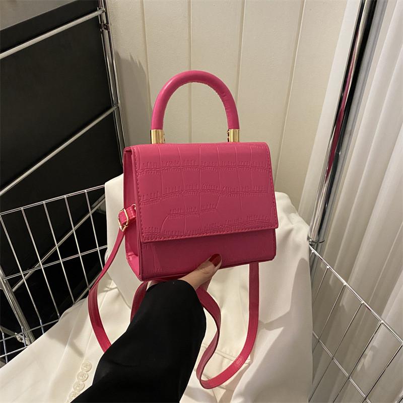 

Stylish Minimalist Shoulder Crossbody Bag For Women In Black White And Fuchsia маджента
