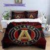 Atlanta United FC Pattern Bedding Home Decoration Birthday Gift (1 * duvet cover + 2 * pillowcase, without core)
