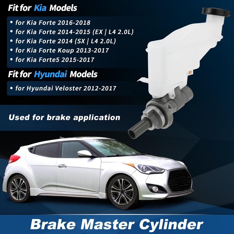 UXCELL Brake Master Cylinder with Reservoir for Hyundai Veloster 2012-2017 No.M631028