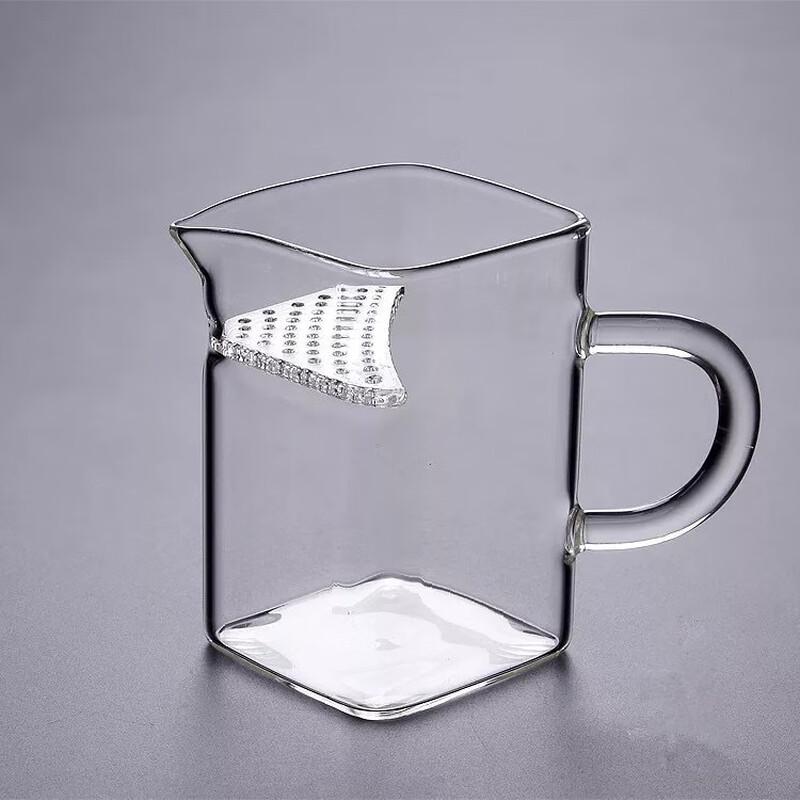 Glass Tea Infuser Fairness Cup with Handle
