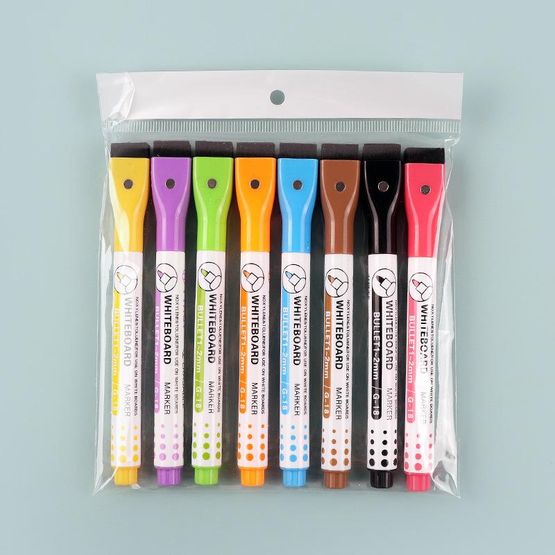 Magnetic Erasable Water Based Fine Tip Whiteboard Marker For Drawing Writing
