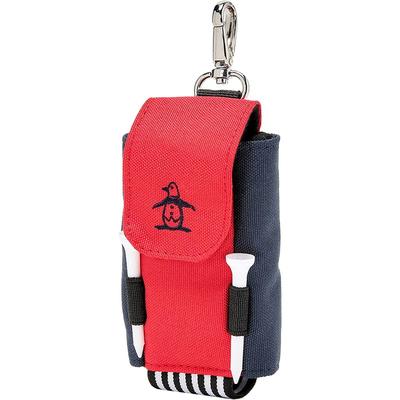 Munsingwear Golf Ball Ball Holds 2 Includes 2 MG5SBZ02M RD00 Holder, Push-Out Case, Balls, Tees, (Red)