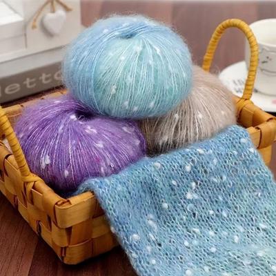50g Fur Yarn Colorful Super Soft Knitting Yarn DIY Fluffy Crochet Yarn for Making Sweaters Shawls Blankets Handicrafts