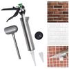Bymaocar Angled Nozzle Cement Wall Sewing Gun Pump Grouting Tool Tile Grouting Gun Stainless Steel Body W/ Metal Ratchet Handle