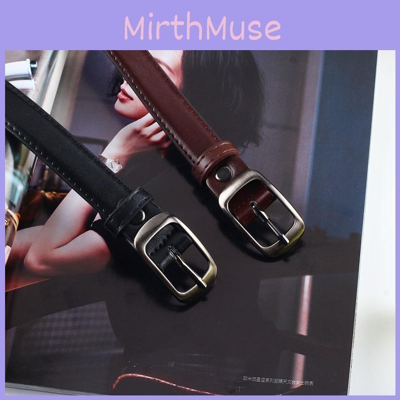 Color Simple Solid Oval Buckle Decoration Women Slim Waist Belt For Use Daily