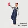 Girls' Loose Denim Overalls
