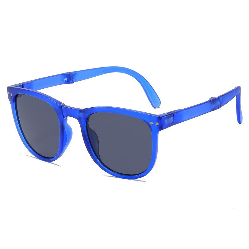 2025 UV375 And Sun Protection Glasses, Babies Sunshades, Trendy Girls Children s Polarized Foldable Sunglasses, Boys синий