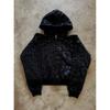 Y2K Leopard Print Hooded Sweatshirt Set Women Loose Fit Zipper Streetwear Two Piece Outfit